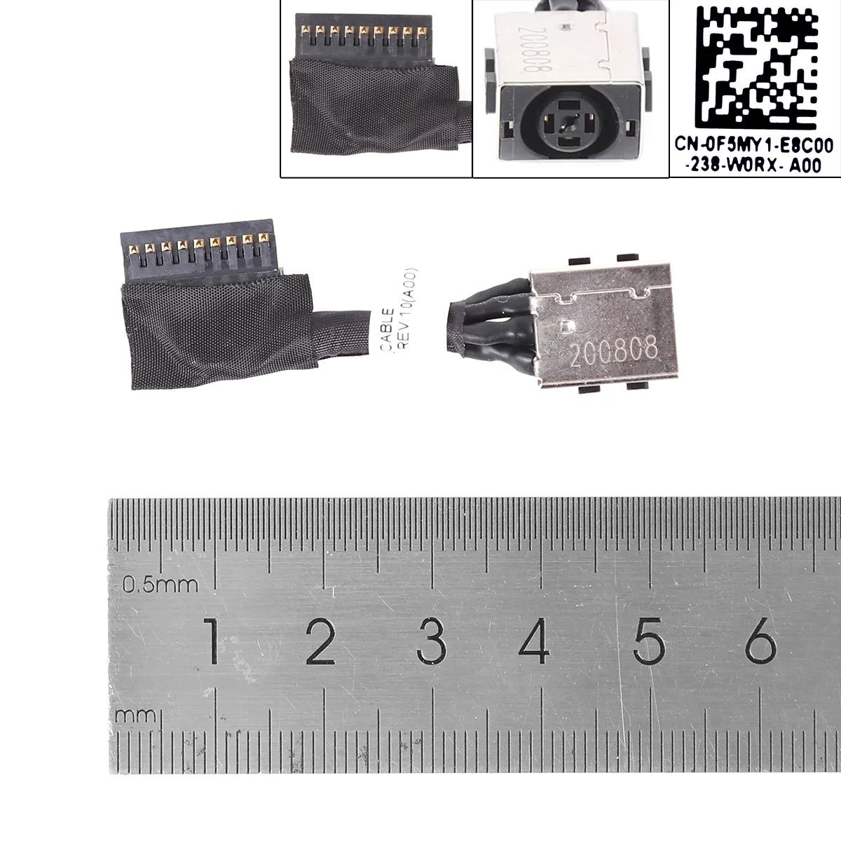 Picture of Dell G3 15 3579 DC IN Power Jack alimentation.